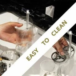 French Press Coffee Maker, 350ml 12oz 1-2 Cup French Press, Small Borosilicate Glass Tea Press With Bamboo Handle 10 French Press Coffee Maker, 350ml 12oz 1-2 Cup French Press, Small Borosilicate Glass Tea Press With Bamboo Handle -Kitchen Appliances Shop 97102721 4