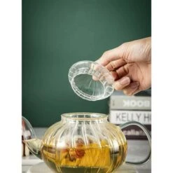 Glass Teapot With Pumpkin Design Infuser (Pumpkin Teapot 600ml) 9 Glass Teapot With Pumpkin Design Infuser (Pumpkin Teapot 600ml) -Kitchen Appliances Shop 97104862 3
