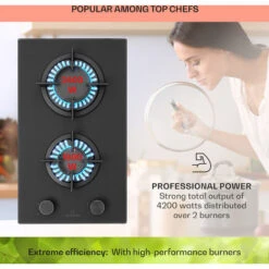 Klarstein Firetale Gas Hob 2-Burner Aluminium Burner Natural Gas/Propane Incl. Hose And Pressure Reducer -Kitchen Appliances Shop 97224633 3