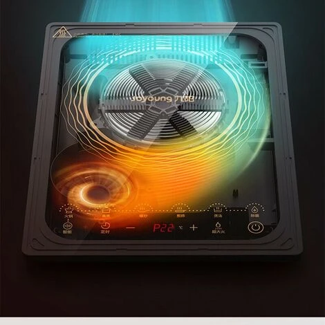 Induction Cooker, Induction Cooker Black Polished Crystal Glass Surface, Induction Control And Safety Lock, 2100W 4 Induction Cooker, Induction Cooker Black Polished Crystal Glass Surface, Induction Control And Safety Lock, 2100W - Image 2