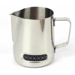 600ml Temperature Stick Pull Flower Cup Stainless Steel Pull Flower Cup Coffee Pot With Thermometer