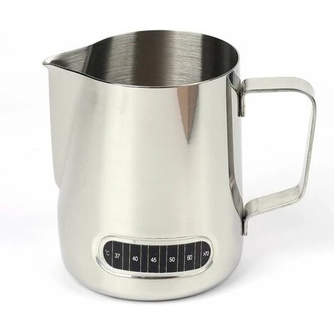 600ml Temperature Stick Pull Flower Cup Stainless Steel Pull Flower Cup Coffee Pot With Thermometer 3 600ml Temperature Stick Pull Flower Cup Stainless Steel Pull Flower Cup Coffee Pot With Thermometer