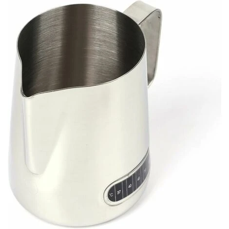 600ml Temperature Stick Pull Flower Cup Stainless Steel Pull Flower Cup Coffee Pot With Thermometer 4 600ml Temperature Stick Pull Flower Cup Stainless Steel Pull Flower Cup Coffee Pot With Thermometer - Image 2