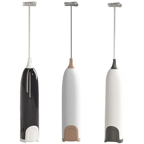 Electric Blender Whisk Kitchen Food Stirrer Coffee Cappuccino Creamer Whisk Mixer -white Black 6 Electric Blender Whisk Kitchen Food Stirrer Coffee Cappuccino Creamer Whisk Mixer -white Black - Image 4