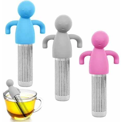 Set Of 3 Stainless Steel Tea Infuser With Silicone Handle, Hanging Tea Strainer For Loose Tea, Tea Pipe Tea Diffuser Strainers, Tea Infuser For Teapot Cup 3 Set Of 3 Stainless Steel Tea Infuser With Silicone Handle, Hanging Tea Strainer For Loose Tea, Tea Pipe Tea Diffuser Strainers, Tea Infuser For Teapot Cup